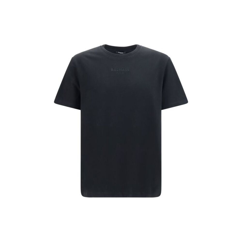 Balmain Black Cotton Men's T-Shirt